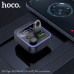 FM-Модулятор Bluetooth/HandsFree HOCO E85 Black. Выход: USB1 для музыки: 5V/0.5A. USB-A2: 18W. USB-C: 20W. Поддержка проигрывания через Bluetooth, USB накопитель (32G). Размер: 79x46x42мм. Вес: 35г.