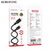 Кабель USB-C Lightning Borofone BX113 2м, PD27W, силикон, Black