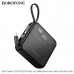 Внешний аккумулятор 10000 mAh Borofone J64 Black 22.5W+PD20W
 Ёмкость батареи: 10000mAh 36Wh Номинальная ёмкость: 5400mAh
 Вход: Type-C: 18W; Lightning:18W
 Выход: Type-C line: 22.5W (QC/FCP/AFC); USB-A:22.5W(QC/FCP/SCP/AFC); Type-C:20W(PD/QC/FCP/AFC); Li
