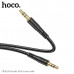 Кабель Аудио 3,5 Jack-3,5 Jack HOCO UPA24 1м, нейлон, Black