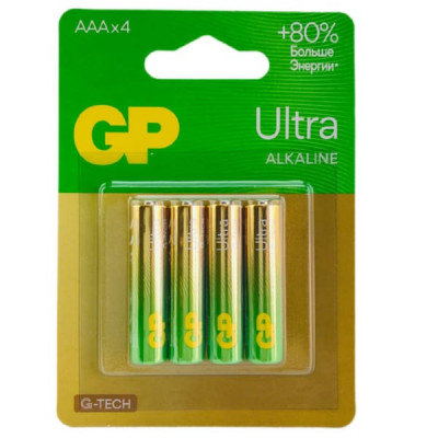 Батарейка GP LR03 ULTRA G-Tech BL-4 1.5V (4/40/320)