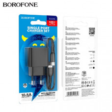 АКЦИЯ!!! СЗУ-USB Type-C BOROFONE BAS11A 1м, 2.1А, 10.5W, Black. Продается КРАТНО 20шт!!!
