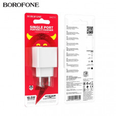 АКЦИЯ!!! СЗУ-USB BOROFONE BAS11A 2.1A 10.5W White. Продается КРАТНО 20шт!!!