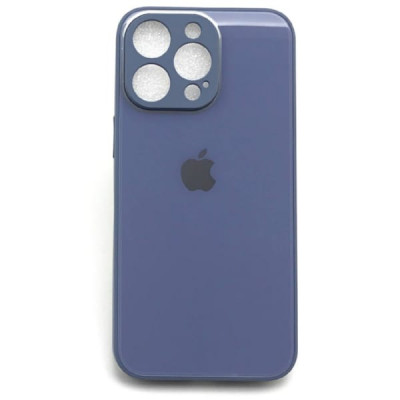 Чехол стеклянный iP 15 Pro Max Glass  Azure