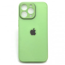 Чехол стеклянный iP 15 Pro Max Glass Green