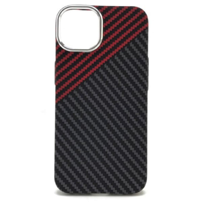 Чехол iP 12 Pro Max LUXO, AIR SKIN Красный/Серый