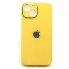 Чехол стеклянный iP 15 Glass Yellow