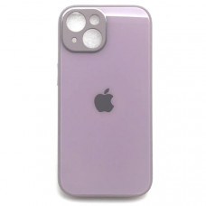 Чехол стеклянный iP 15 Glass Pastel Pink