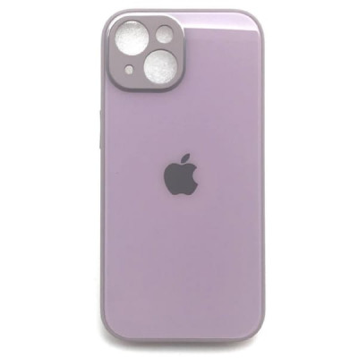 Чехол стеклянный iP 15 Glass Pastel Pink