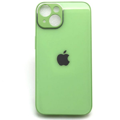 Чехол стеклянный iP 14 Glass, цвет Green