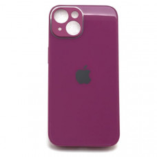 Чехол стеклянный iP 14 Glass, цвет Crimson