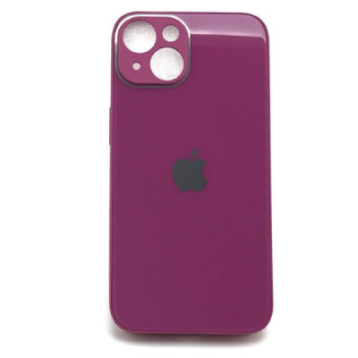 Чехол стеклянный iP 14 Glass, цвет Crimson