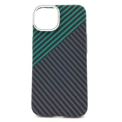 Чехол iP 12/12Pro LUXO, AIR SKIN Зеленый/Серый