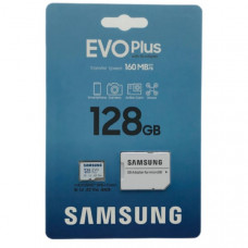 Карта памяти MicroSD Samsung 128GB Class 10 Evo Plus A2 V30 UHS-I  (R/W  90/160 MB/s) + SD адаптер