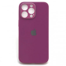 Чехол стеклянный iP 14 Pro Max Glass Crimson