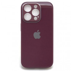 Чехол стеклянный iP 14 Pro Glass, цвет Bordo