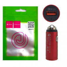 АЗУ-USB JOOVE R-01, QC3.0, Red, металл, в блистере