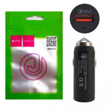 АЗУ-USB JOOVE R-01, QC3.0, Black, металл, в блистере