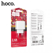 АКЦИЯ!!! СЗУ-2USB HOCO CS51A 2.4A, White. Продается КРАТНО 10шт!!!