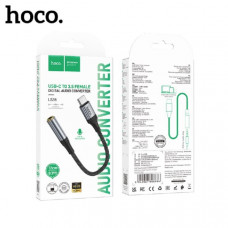 Аудио переходник Type-C(AM)-Jack3,5(AF) HOCO LS36 Black
Аудио адаптер предназначен для подключения наушников с портом mini-jack (3.5 мм) в разъём USB. Переходник имеет встроенный DAC чип, отвечающий за цифровое HD качество звука. Корпус аудиоадаптера выпо