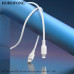 Кабель USB-C Lightning Borofone BX113 1м, PD27W, силикон, White