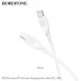 Кабель USB-C Lightning Borofone BX113 1м, PD27W, силикон, White
