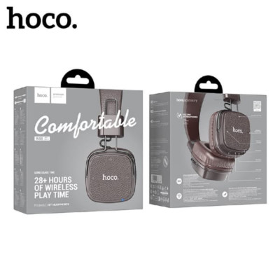 Гарнитура беспроводная полноразмерная Bluetooth HOCO W56 Brown. Динамик: 40мм. Wireless V5.0. Время зарядки: около 2 часов. Время звонков/музыки: более 28 часов. Время в режиме ожидания: 200 часов. Полимерный аккумулятор класса А: 250mAh. Размер: 195 x 18