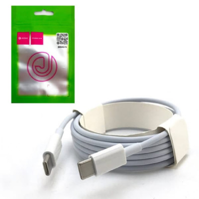 Кабель USB-C/USB-C JOOVE PD27T 2м, 27W, TPE, White, в блистере