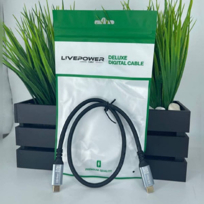 Кабель Type-C - Type-C LIVE-POWER H288 100W 4K 10Gbps 50см
Обеспечивает быструю и стабильную передачу данных, питания и аудиосигнала