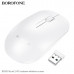 Мышь беспроводная Borofone BG14 2.4G White. 3 кнопки и разрешение 1000DPI. Питание 2хAAA.