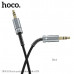 Кабель Аудио 3,5 Jack-3,5 Jack HOCO UPA31 3м, Black, пружинка