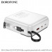 Внешний аккумулятор 20000 mAh Borofone BJ64A White 22.5W+PD20W Емкость: 20000 мАч, 77 Втч номинальная емкость: 11000 мАч

 Вход: тип C: 18 Вт; Мощность освещения: 18 Вт

 Кабель Lightning: 5 В/2А; общая мощность: 5В/2А. Экран: светодиодный цифровой экран
