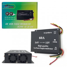 Автомобильный инвертор (преобразователь напряжения) Carlive 24V на 12V 60A