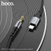 АКЦИЯ!!! Аудио переходник Lightning(AM)-Jack3,5(AM) HOCO UPA26 1м, Black. Продается КРАТНО 10шт!!!