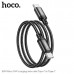 Кабель USB-C/USB-C HOCO X89 Wind 1м, QC 3.0A, 60W, нейлон, Black АКЦИЯ!!! Кратно 20 шт!