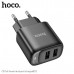 АКЦИЯ!!! СЗУ-2USB HOCO C141A 2.1A Black. Продается упаковкой. (В упаковке 20шт)