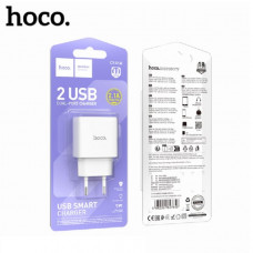АКЦИЯ!!! СЗУ-2USB HOCO C141A 2.1A White. Продается упаковкой. (В упаковке 20шт)