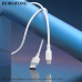 Кабель Micro USB BOROFONE BX113 1м, 2.4А, силикон, White АКЦИЯ!!! Кратно 30 шт! 63958