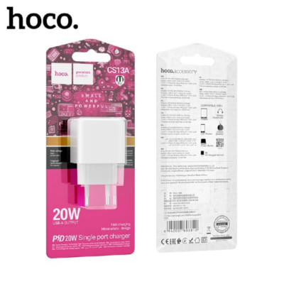 АКЦИЯ!!! СЗУ-USB-C HOCO CS13A PD20W+QC3.0, White. Продается КРАТНО 3шт!!!