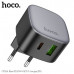 АКЦИЯ!!! СЗУ-USB-USB-C HOCO CS32A 3A.0 PD20W+QC3.0, Black. Продается КРАТНО 3шт!!!