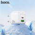 АКЦИЯ!!! СЗУ-USB-USB-C HOCO CS54A PD20W+18W QC 3.0A, White. Продается КРАТНО 3шт!!!