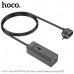 АКЦИЯ!!! Универсальный сетевой фильтр Hoco AC9A Black 1 розетка, 2USB порта, 1PD30W+USB18W, 2500W, длина шнура 1.5м. Огнестойкий материал для ПК. Продается КРАТНО 2шт!!!