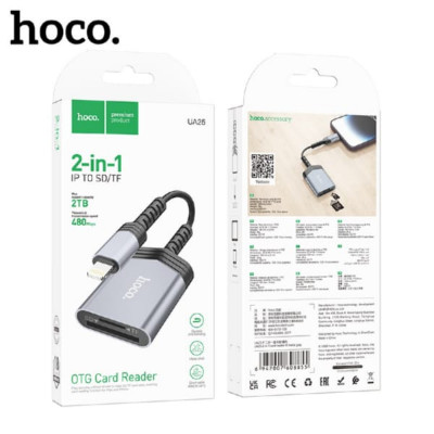 АКЦИЯ!!! Кардридер HOCO UA25 iP, Metal Gray, 2TB/480Mbps, длина кабеля 19 см. Продается упаковкой (в упаковке 3шт).
Материал: алюминевый сплав + TPE. Интерфейс: SD/TF. Совместимость: Windows, Android, Linux, iOS, macOS, HarmonyOSP