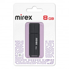 USB флеш-диск 8Gb MIREX Line Black (ecopack)