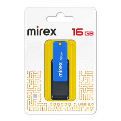 USB флеш-диск 16GB MIREX City Blue (ecopack)