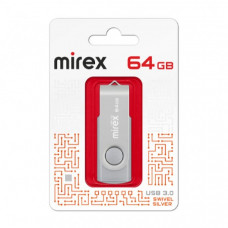 USB 3.0 флэш-диск 64Gb MIREX Swivel Silver (ecopack) USB 3.0 флэш-диск 64Gb MIREX Swivel Silver (ecopack)