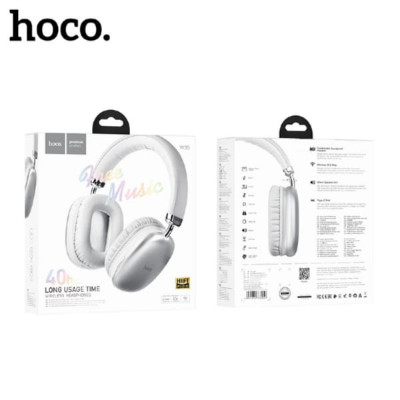 АКЦИЯ!!! Гарнитура беспроводная полноразмерная Bluetooth HOCO W35 Silver. Продается КРАТНО 3шт!!!.
Динамик: 40мм. BT V5.3.  Емкость аккумулятора: 400 мАч, заряжается около 2 часов. Время разговора/музыки: 40 часов; в режиме ожидания 200 часов. Поддержка к