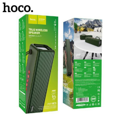 Портативная колонка Hoco HC3 Dark Green. АКЦИЯ!!! Кратно 3 шт!