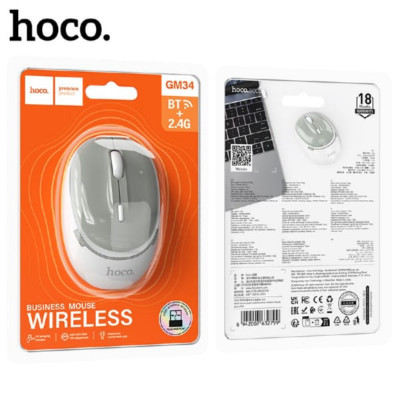АКЦИЯ!!! Мышь беспроводная HOCO GM34 2.4G+BT Gray White. Продается упаковкой (в упаковке 3шт).
Вес: 54г. Размер: 100 х 65 х 31 мм. Значение DPI: 800-1200-1600. Споcоб подключения 2,4G+ Двойной режим BT.