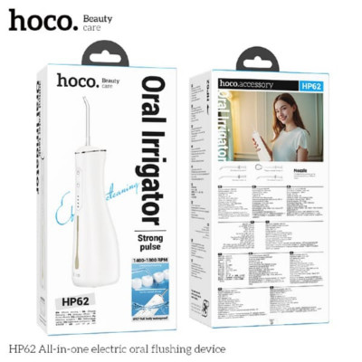 АКЦИЯ! Ирригатор HOCO HP62 White. Продается упаковкой (в упаковке 2шт).
1. Материал; ABS+PC; Водонепрницаемость: IPX7
2. Емкость батареи: 1400mAh; Время зарядки: 4ч
3. Время работы; 403 резервуара для воды (емкость: 300ml)
4. Давление: 60-120psi
5. Пульса